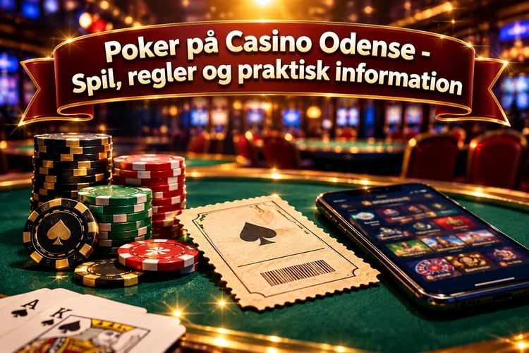 Poker på Casino Odense - Spil, regler og praktisk information