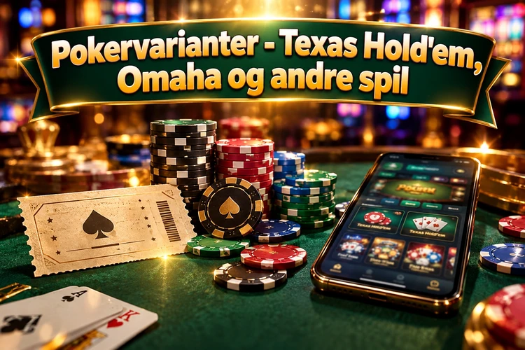 Pokervarianter - Texas Hold'em, Omaha og andre spil