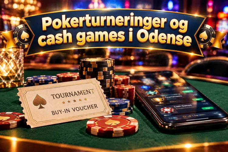Pokerturneringer og cash games i Odense